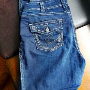 Silver Jeans -  Plus Size - Suki Dark Denim Size 16